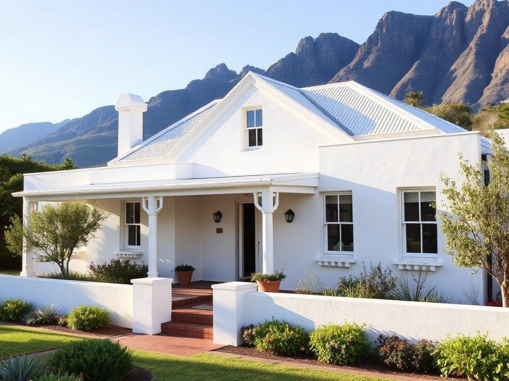 Fully renovated Western Cape home exterior with a new roof by Boland Bou